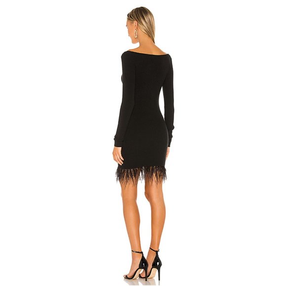 NWT Black Long Sleeve Mini Dress - Picture 3 of 3